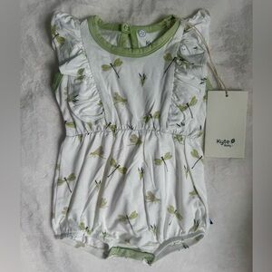 Kyte BABY Bubble Romper in Dragonfly NWT